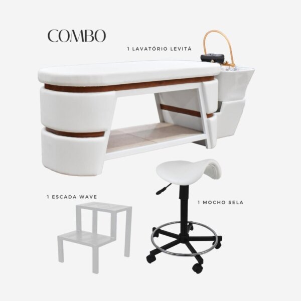 Lavatório Levitá para Head Spa e Terapia Capilar - COMBO